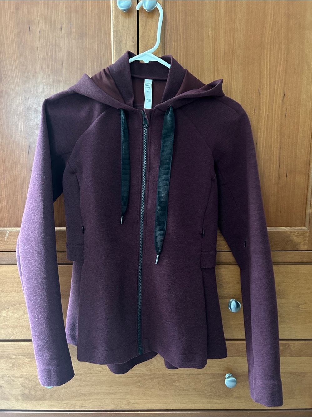 lululemon athletica Maroon Zip-Up Hoodie Jacket